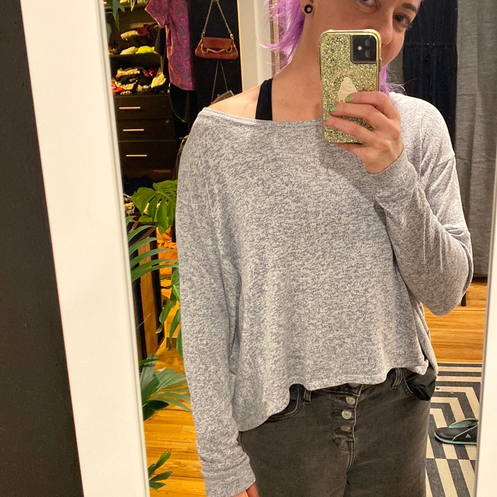 Slouchy boxy cut long sleeve